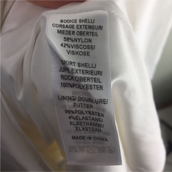 NWT Aidan Mattox Lace Peekaboo One Shoulder Chiffon Ivory Maxi Dress Size 0 - Picture 13 of 14